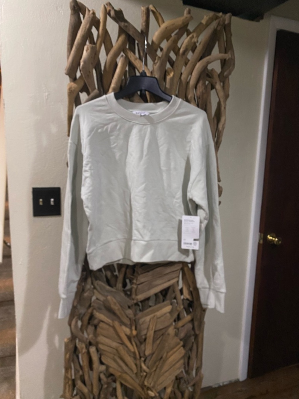 Athleta Light Sage Crewneck Pullover Sweatshirt